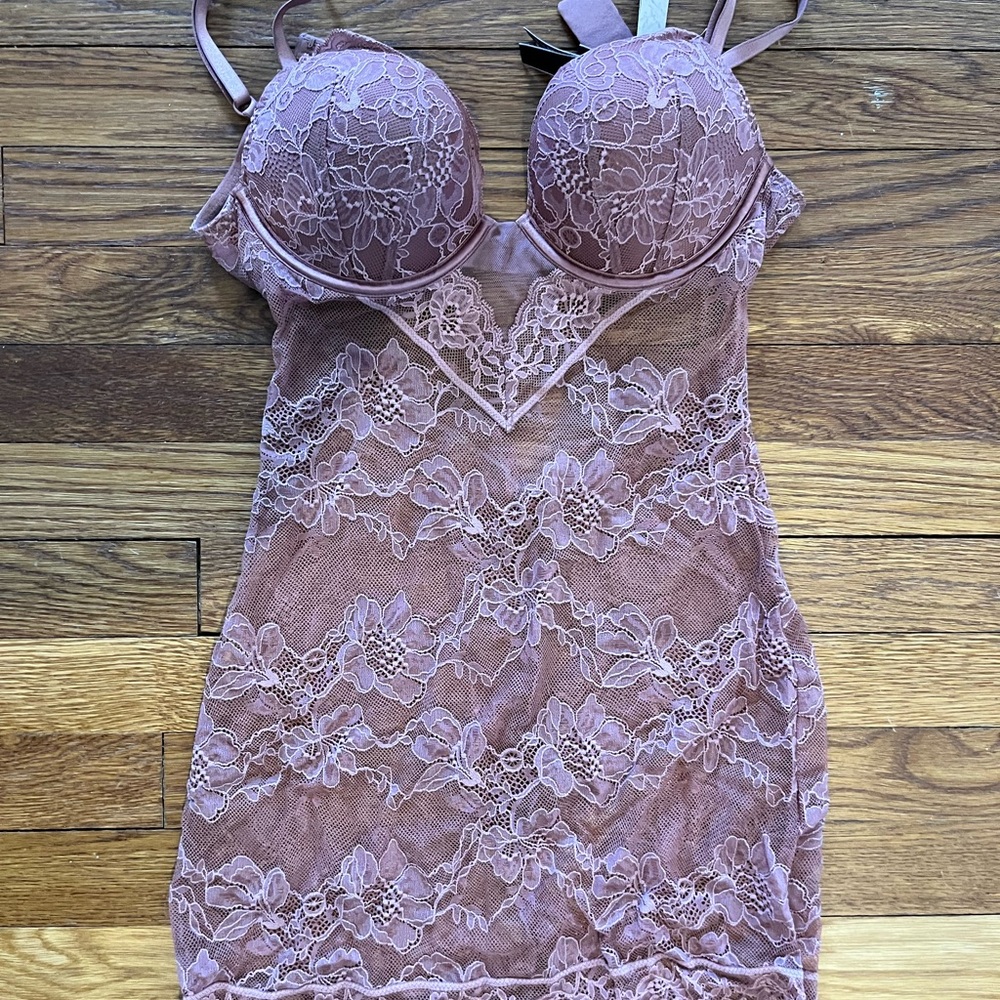 Victoria Secret Vintage Rose Push Up Lingerie Slip